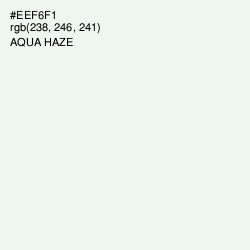 #EEF6F1 - Aqua Haze Color Image